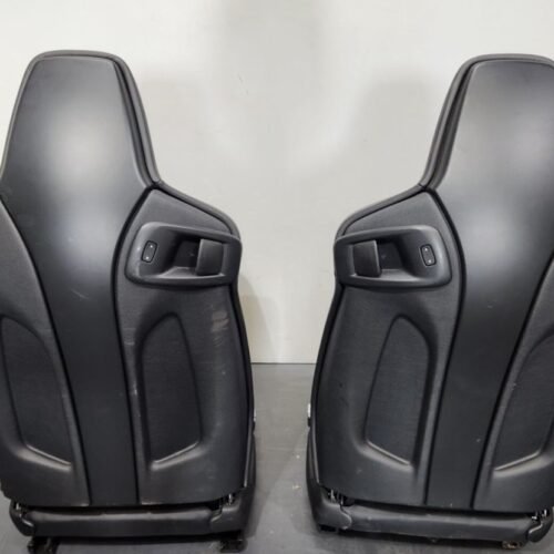 OEM BMW F80 M3 front sport heated seats leather marino black set
