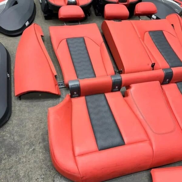 BMW  G80 M3 Sedan Carbon Bucket Seats Fiona Red Leather Interior Set - Image 3